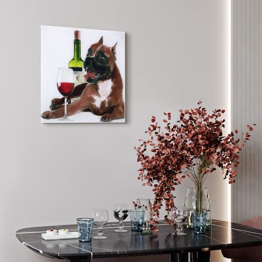 Empire Art Direct 20" x 20" Happy Hour Frameless Free Floating Printed Tempered Glass Wall Art